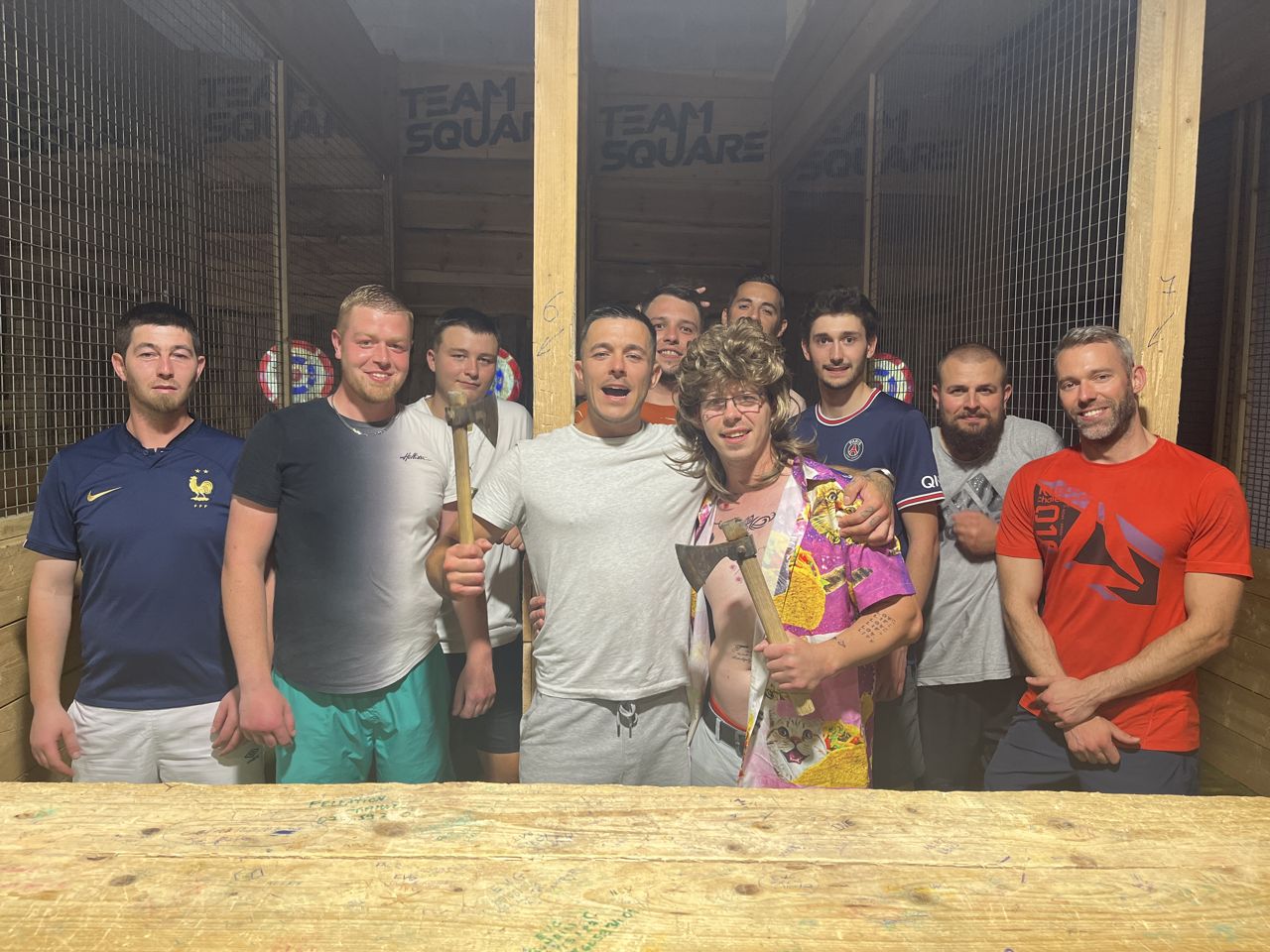 Lancer de hache dans les Hauts-de-France chez Team Square