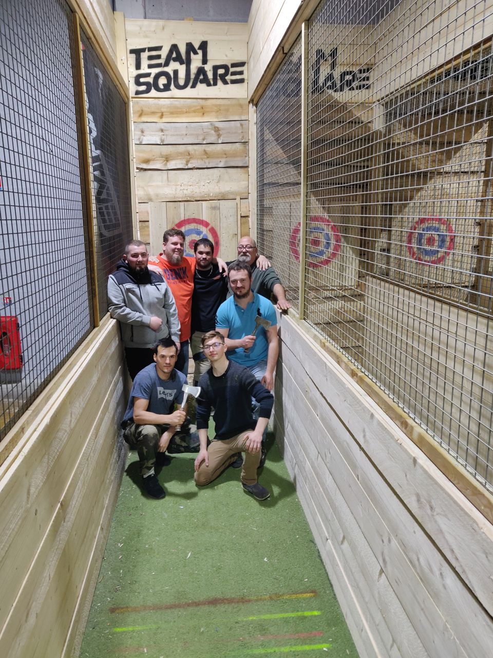 Lancer de hache chez Team Square