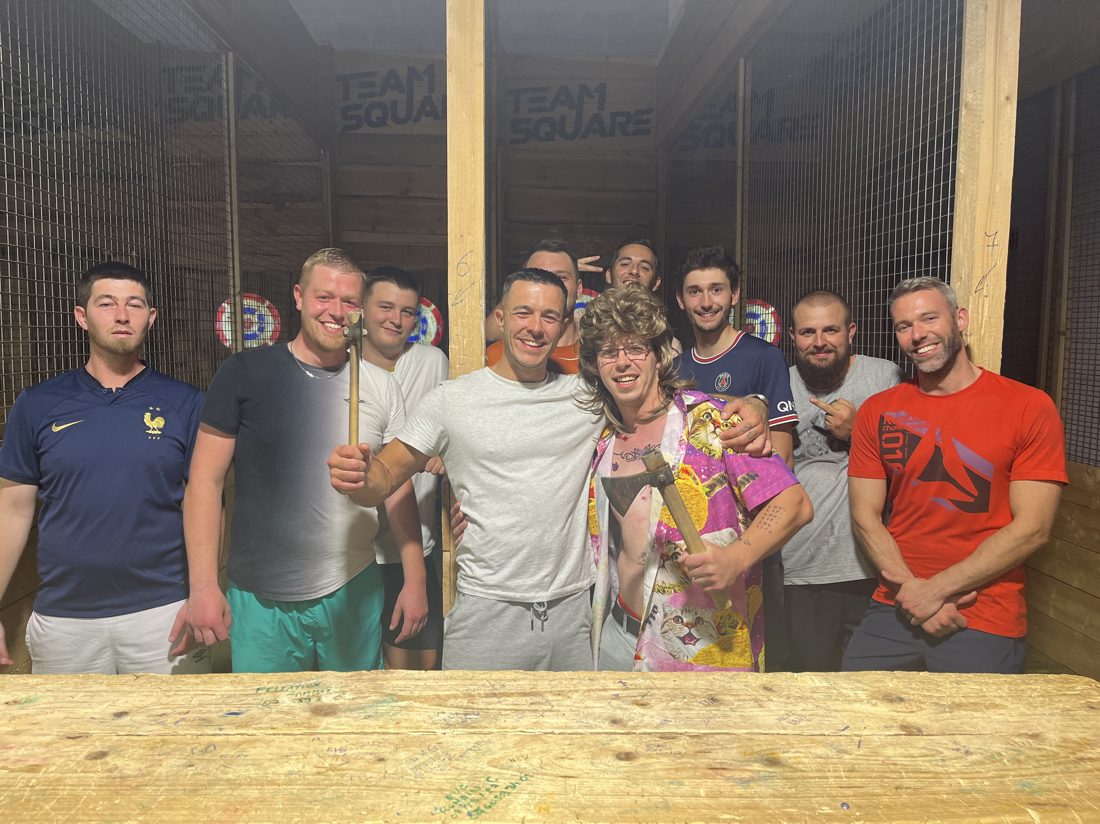 Lancer de hache dans les Hauts-de-France chez Team Square